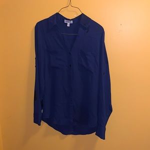 Express Portfino shirt size small navy